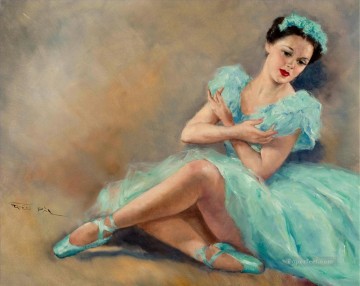 ダンスバレエ Painting - 青のバレエ